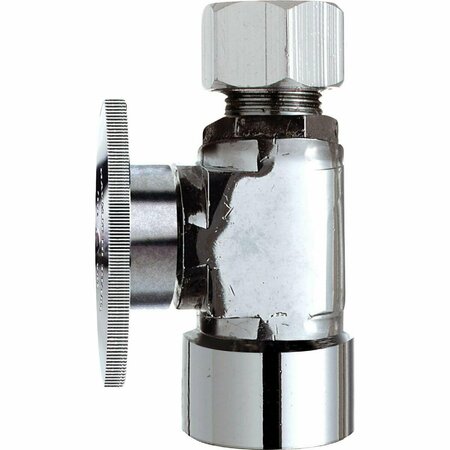 ALL-SOURCE 3/8 In. FIP x 3/8 In. OD Quarter Turn Straight Valve 456403
